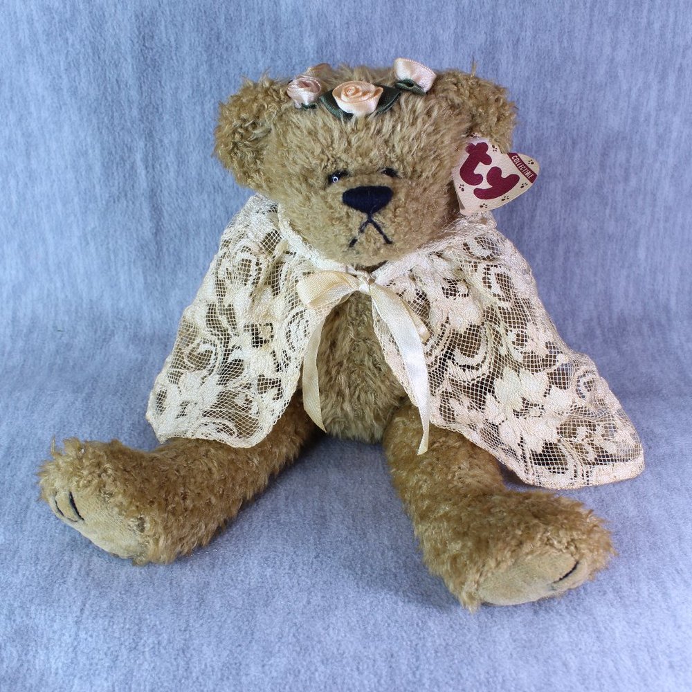 BEAR TY Attic Treasurers Collection EVE Teddy  12" Plush NWT Arms/Legs Jointed‎